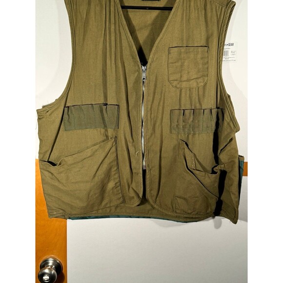 Vintage Outdoor Adventures Water Repellant Canvas Hunting Fishing Vest Men Large - Picture 3 of 9